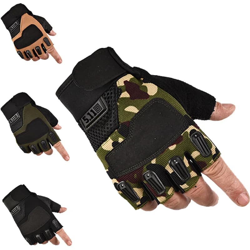 Wholesale half-finger gloves for men, tactical special forces combat, anti-cut suitable for punching bags and outdoor sports