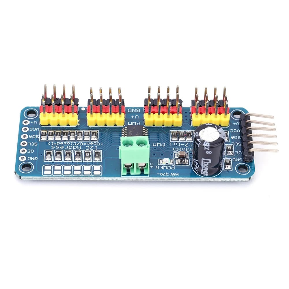 PCA9685 Controller robot Interfaccia IIC Scheda driver servomotore PWM a 16 canali a 12 bit per robot Arduino/Raspberry Pi