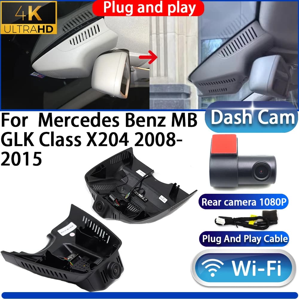 HighCity For Mercedes Benz MB GLK Class X204 2008-2015 Dash Cam Camera DVR 4K 2160P UHD Wifi Plug And Play Video Recorder
