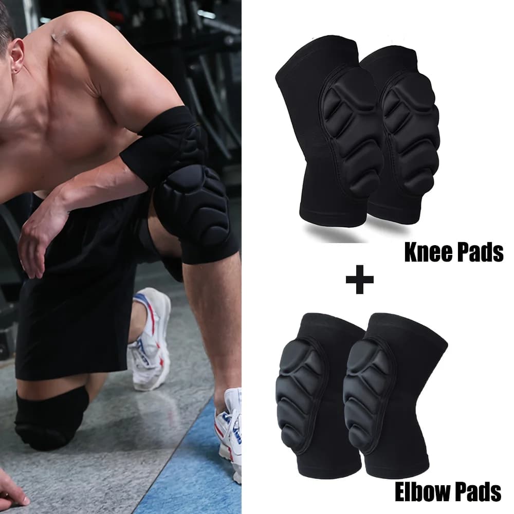 Training and fitness knee and elbow knee pads, anti-collision, anti slip, wear-resistant and elastic, suitable for sports