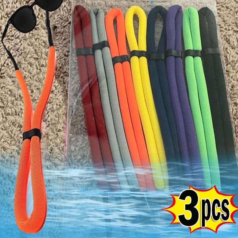 3 pcs chain foam floating straps for sunglasses chain sport rope anti slip cord for glasses support for cable for swimming