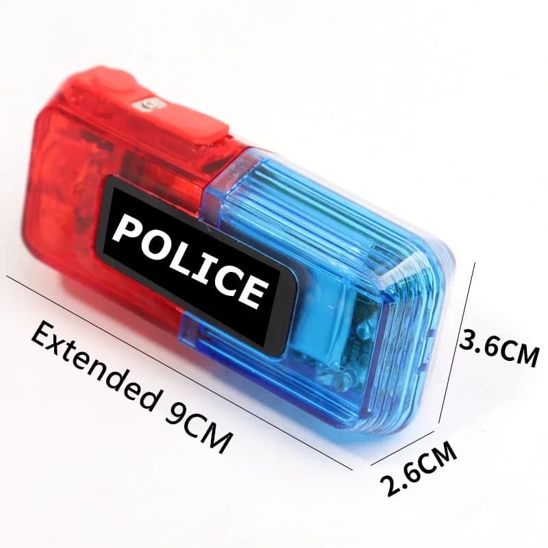 Rechargeable Light LED 5 Colors Plastic Metal Clip Novety Flashing Warning Safety Shoulder Police Gravity Sensor Night Light