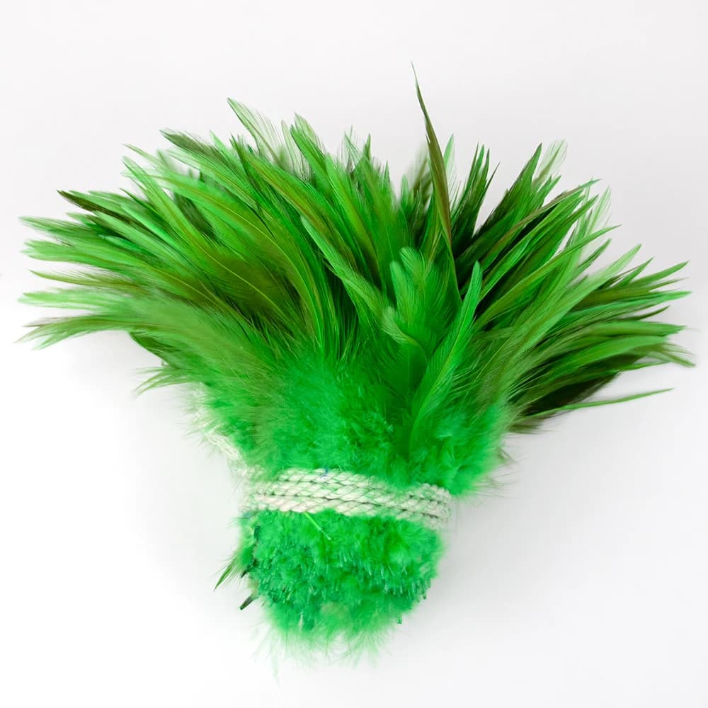 Best-selling feathers 5-6 inch red pointed chicken feathers bundle accessories cat teaser wand dreamcatcher decoration