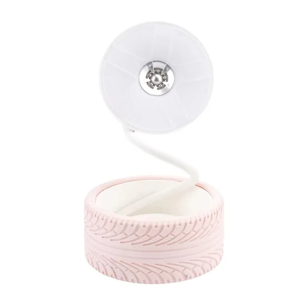 Lampada da Tavolo LED Pieghevole a Forma di Ruota, Luce Notturna Portatile, Organizzatore, Lampada da Parete per Protezione Occhi, Uso in Camera da Letto