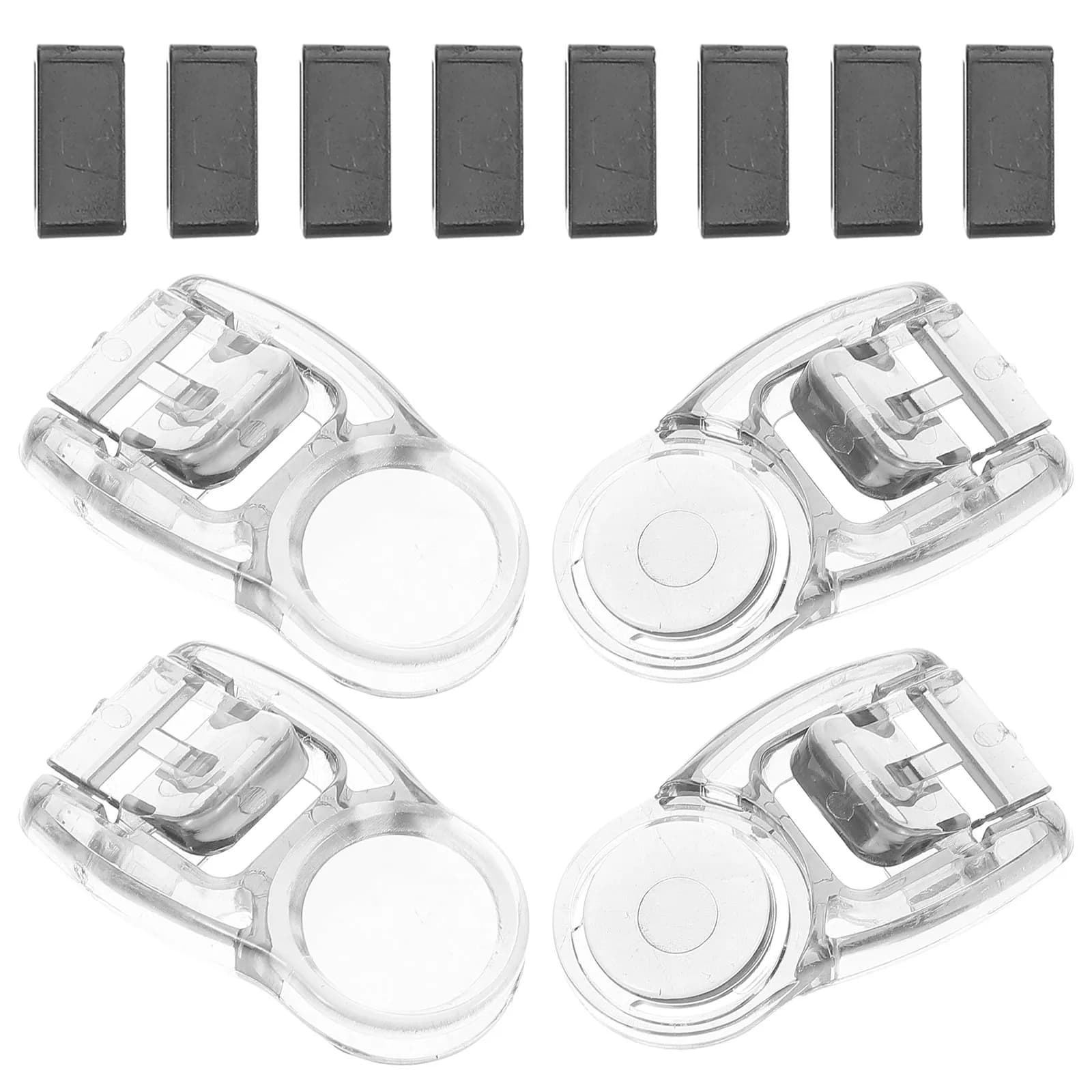 4 Pcs Swimming Goggles Plastic Button Buckle Fastener Buckles Connector Buttons