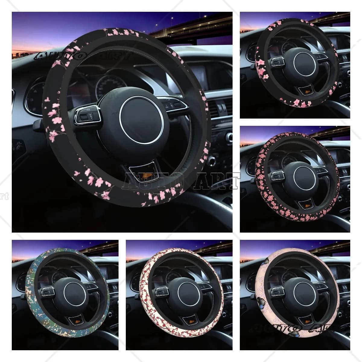 Cherry Blossom Cherry Blossom Cherry Blossom Cherry Cover Universal Car Accessories