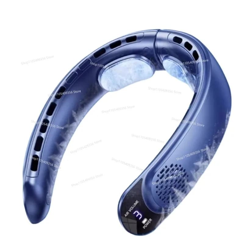 Ventilatore da Collo USB Quad-core, Asciugacapelli Portatile Senza Pale a Turbina ad Alta Potenza