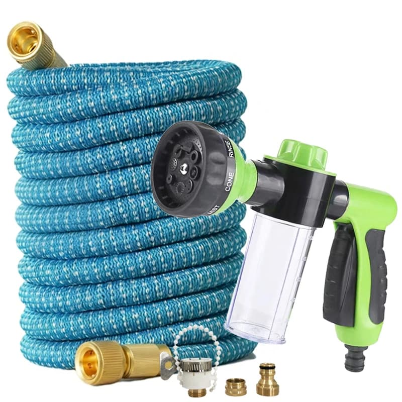 Flexible Magic Garden Hose Tube with High-Pressure Water Gun Multifunctional Irrigation Garden Supplies for Easy Cleaning