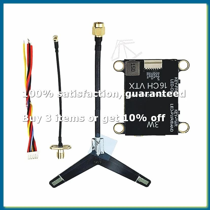 1.4G 1.5G 1.6G 3W VTX 16CH High Power FPV Audio Video Transmitter NTSC/PAL for FPV Long Range RC Drone-DT30