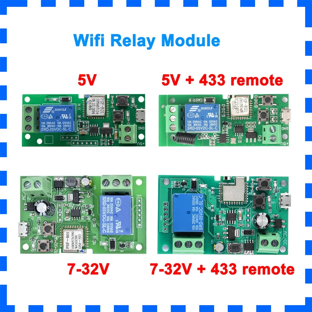 DC5V DC12V modulo relè Wifi per eWeLink APP telecomando relè di ritardo Wireless autobloccante per casa intelligente intelligente