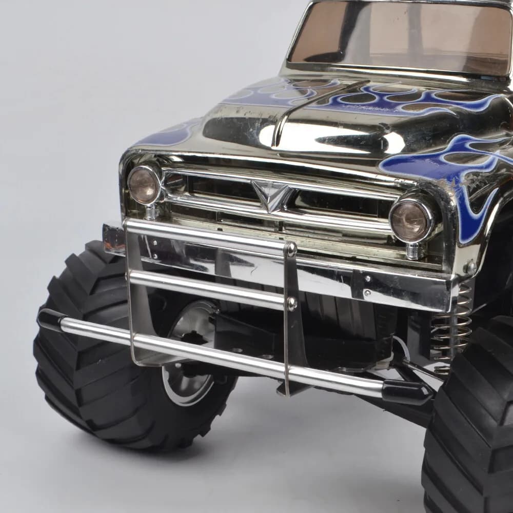 Paraurti Anteriore in Metallo per Tamiya CW-01 Lunch Box Unimog 406 BlackFoot Monster Beetle Mud Blaster
