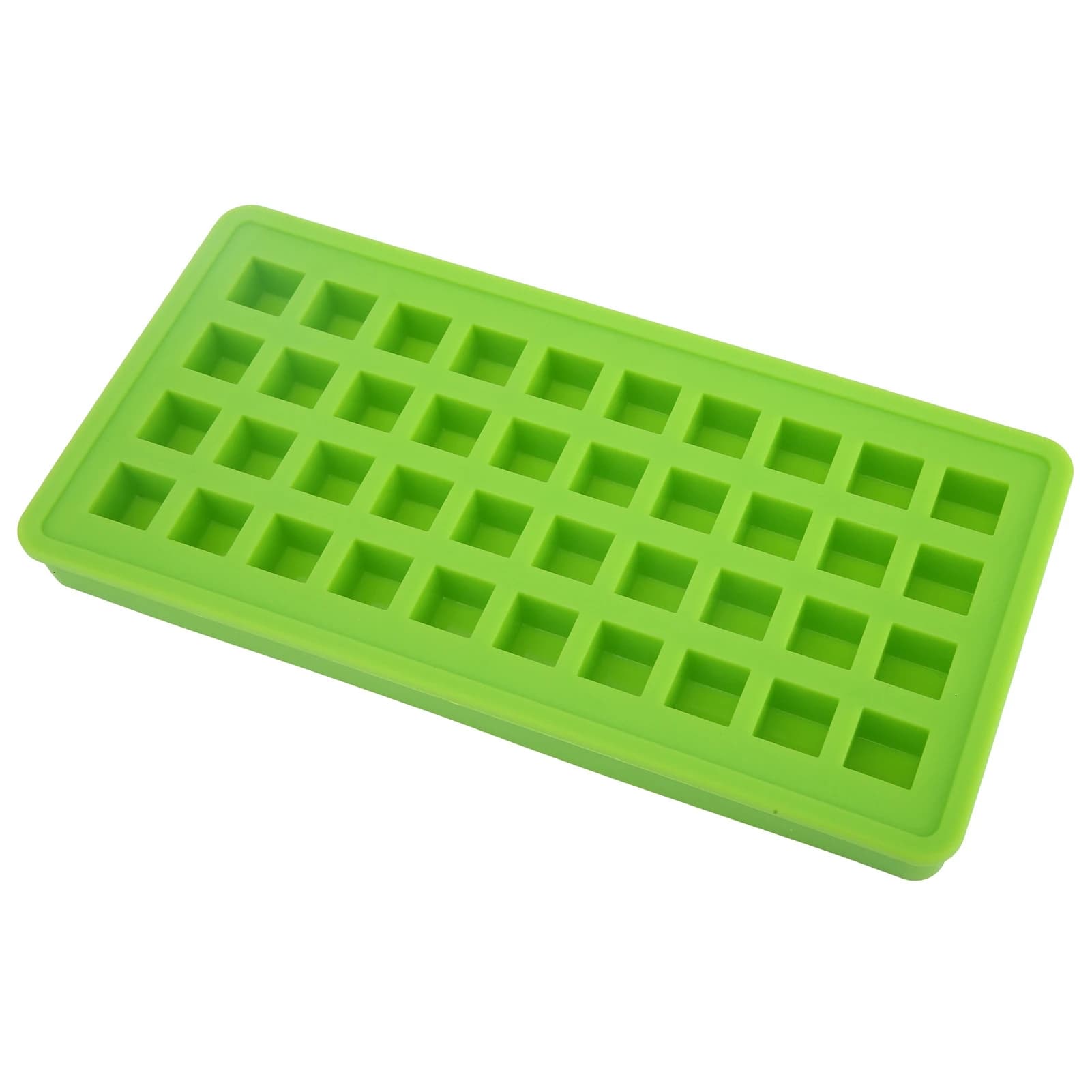 40 griglie vassoio per ghiaccio in silicone forma quadrata cubetti di ghiaccio creatore stampo accessori da cucina fai da teRosa