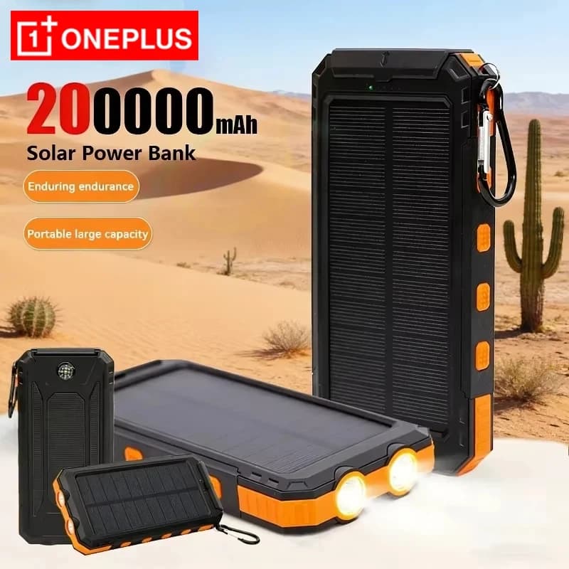 50000mAh Solar Power Bank Ricarica portatile Poverbank Caricabatteria esterno Luce forte Luce LDE per iphone SamsungXiaomi
