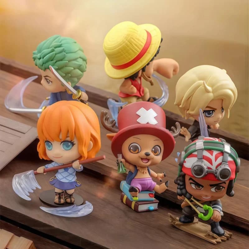 Nuove Action Figure One Piece Cosbi Blind Box, Miniature da Collezione, Ornamenti da Scrivania, Accessori Anime