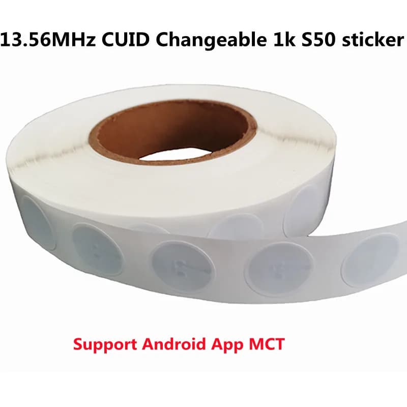 5/10 pz 25MM GEN2 CUID Android App MCT modifica blocco 0 tag NFC riscrivibile modificabile 13.56MHz S50 1K adesivo copia etichetta Clone