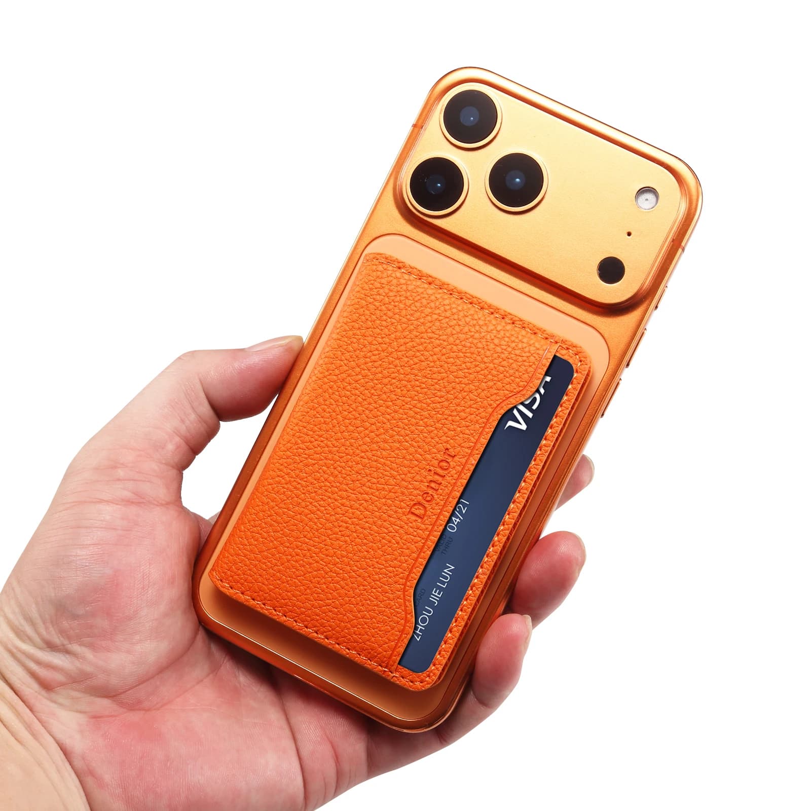Mobile Phone Wallet Magnet Flip Pocket Card Storage Luxury Faux Leather Magnetic Stand Buckle Bag Wallet