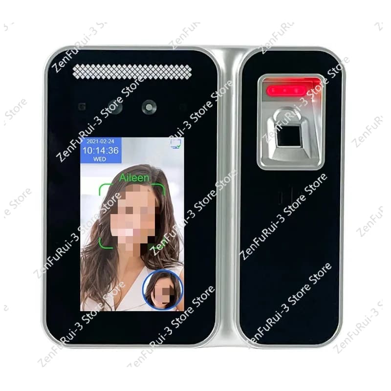 WiFi TCP/IP AI Face Time Presence Machine Biometria RFID NFC Card Sistema di controllo accessi con impronte digitali