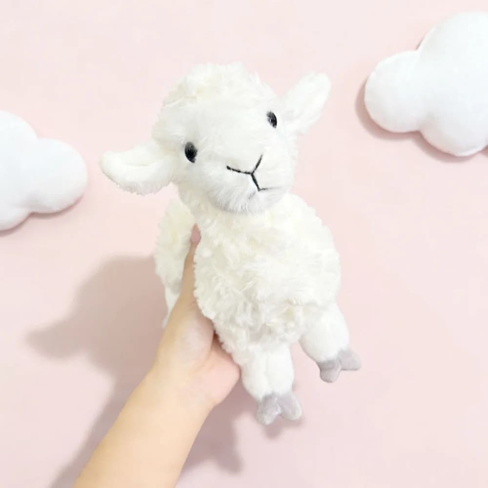 Realistico alpaca peluche morbido cartone animato agnello animali di peluche bambola carino pecora cuscino decorazioni per la casa regali di compleanno