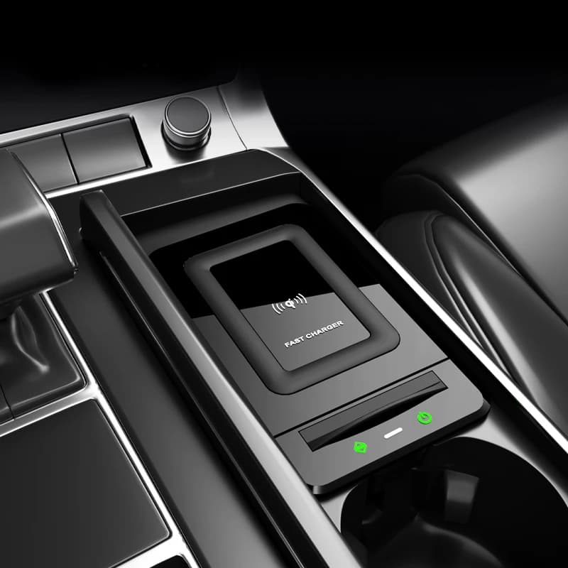 Per Audi A6L/A7/S6/S7 caricabatterie wireless per auto ascensore per telefono cellulare scheda di ricarica rapida 15W