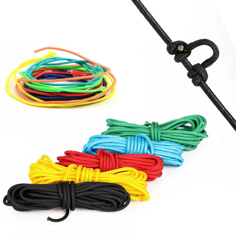 Tiro con l'arco 3m D Loop Corda Bowstring Servire Filo D Loop Rilascio della corda Nocking Arco composto Tiro Accessori da caccia