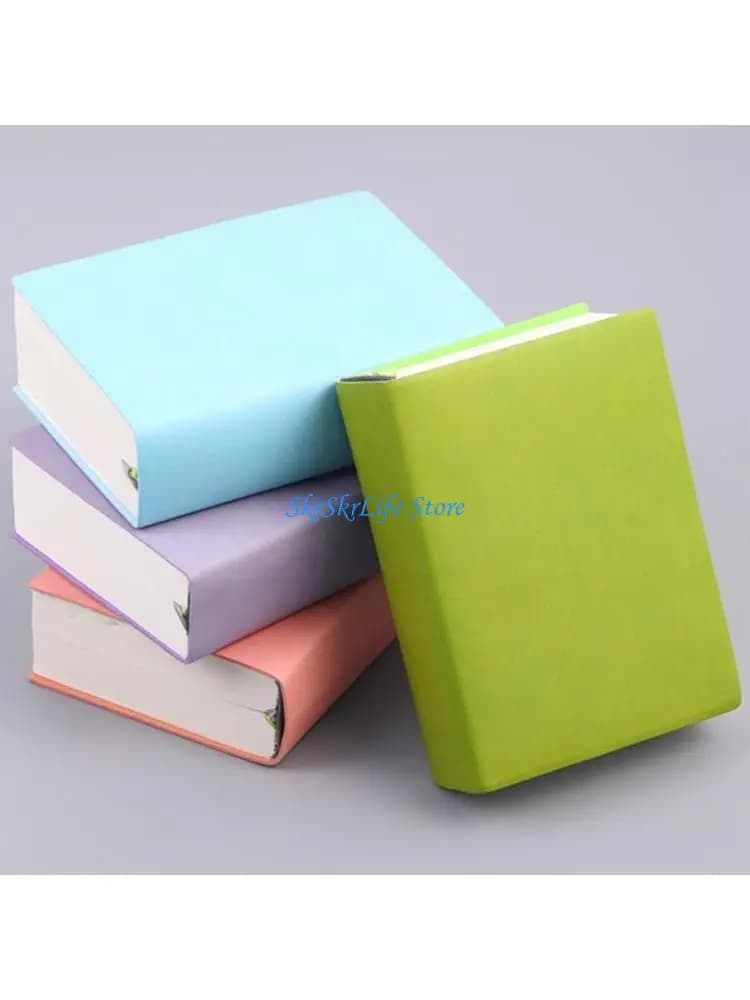 E65E 720 Page Blank Notebook Thick Minimalist Design Soft Leather Cover For Drawing Journaling