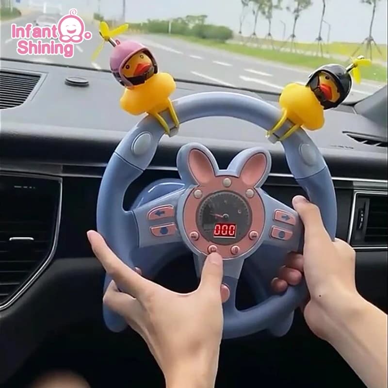 Simulazione brillante infantile Volante Giocattoli Giocattolo per bambini Bambini Prima educazione Copiloti Passeggino Volante Giocattoli vocali