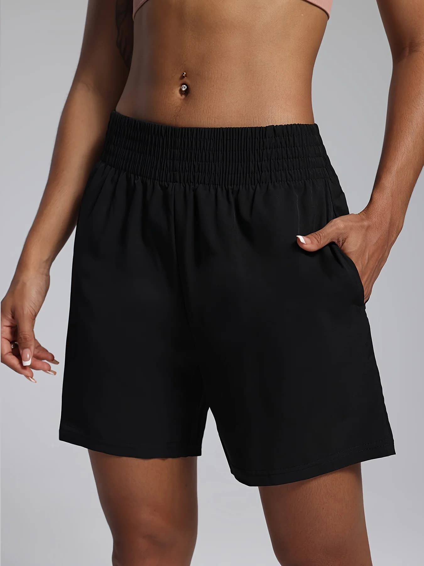 Sporty Shorts Set with Cycling Pockets Fitness Racing Free Time Comfortable and Breathable