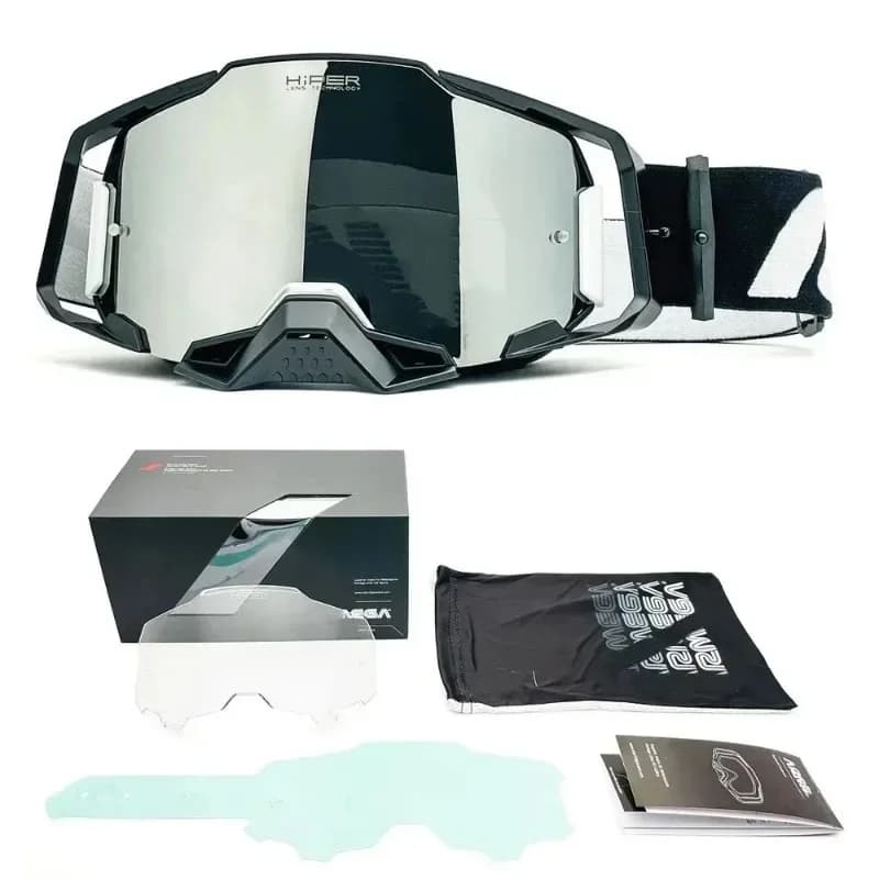 Outdoor Off-road Motocross ATV Dirt Bike Ski Snowmobile Protective Goggles Windproof UV Lens Eyewear for Helmet Use​