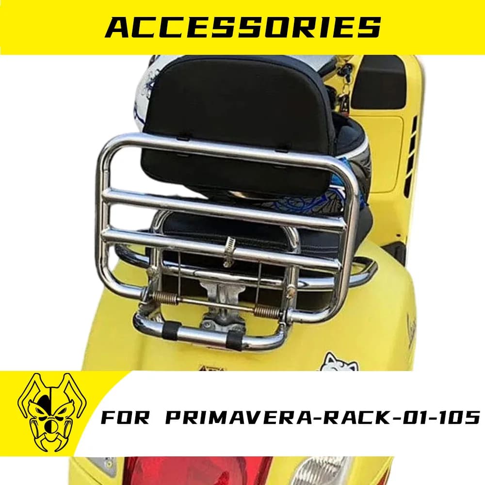 Per VESPA PRIMAVERA 150 2021-2024 Schienale posteriore per moto Contropunta Schienale passeggero Supporto lombare Pad posteriore Portapacchi