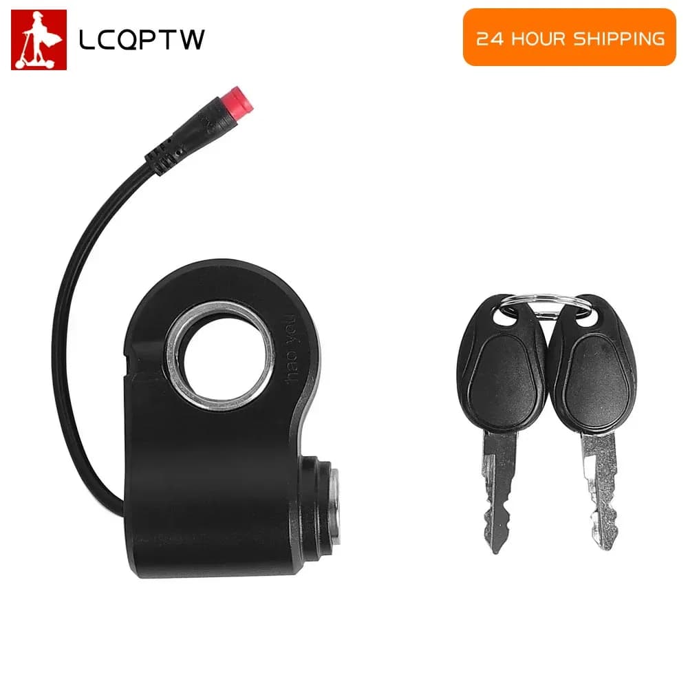 Blocco accensione con chiave 2pin per Kukirin Per G2 Per Pro Per Max Scooter elettrico E-scooter Acceleratore di potenza Interruttore Parte