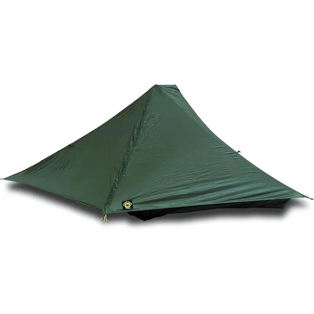 Ultralight 1 Person Backpacking Tent - 28 oz Hybrid Double Wall Solo Shelter - Trekking Pole Compatible - Ideal for Hiking, Bike
