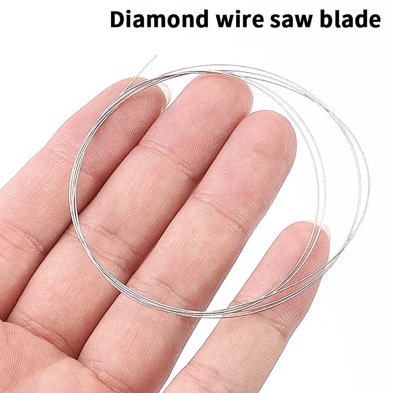 Sega professionale per filo diamantato ultrasottile da 1 pezzo | Accessorio per taglio a basso uso da 0,1-0,5 mm 1 M | Per il taglio di precisione di giada e ceramica
