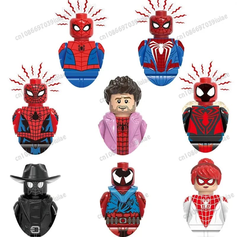 HEROCROSS G0126 Peter B Parker Spinneret Mattoncini Personaggio dei cartoni animati Blocco da costruzione Regalo di compleanno GH0199 GH0201 GH0203 GH0206