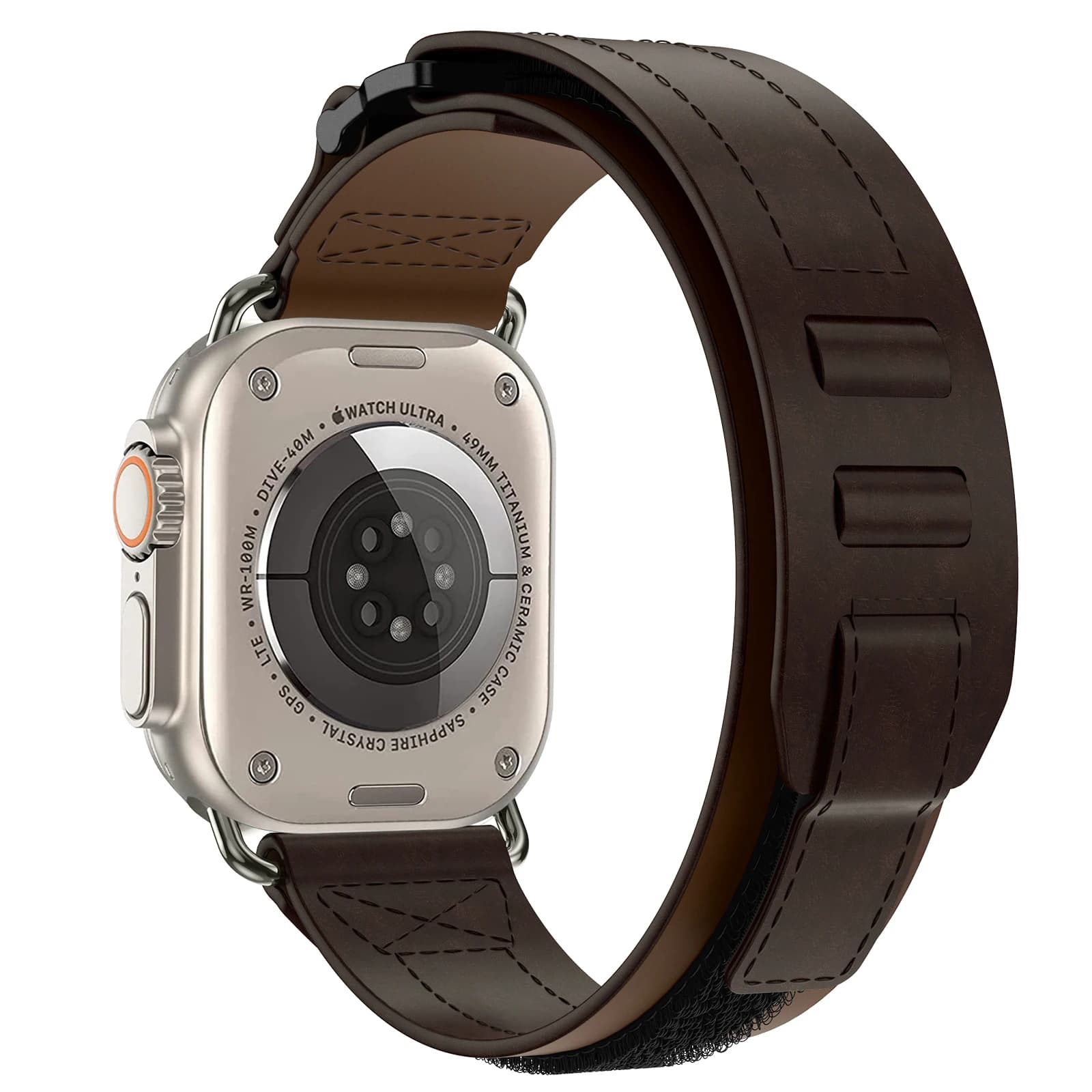 YAYUU cinturino in pelle per cinturini Apple Watch 38/40/41/42/44/45/46mm braccialetto sportivo per iWatch serie 4 5 6 SE 7 8 9 10 ultra/2 49mm
