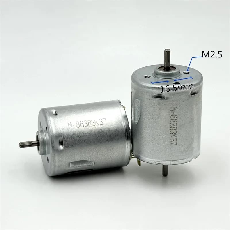 RS-365-14165 Micro Motore Elettrico A Doppio Albero DC 6V 12V 18V 24V Mini 28mm Motore Rotondo per Spazzatrice Robot Aspirapolvere Asciugacapelli