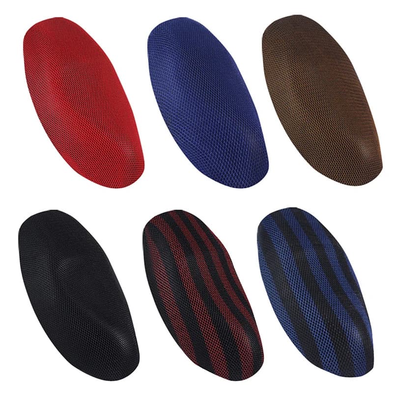 1PC Electric Bike Seat Cover Summer Breathable Covers Cushion Net Cover New Motorcycle 3D Mesh Fabric Anti-skid Pad Scooter Seat