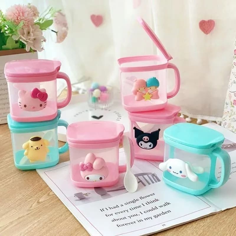 Nuova Scatola per Spezie Sanrio Hello Kitty Kuromi My Melody Cinnamoroll Pompompurin Pochacco, Contenitore Creativo per Ingredienti da Cucina