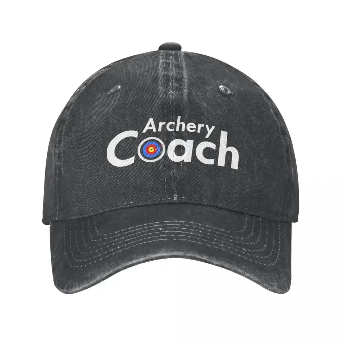 Nuovo Cappellino da Baseball Vintage con Arco e Frecce per Caccia, in Denim Invecchiato, Regolabile, per Uomo e Donna