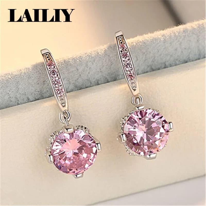 925 Sterling Silver Diamond Set Teardrop Simple Versatile Earrings For Women Fashion Jewelry