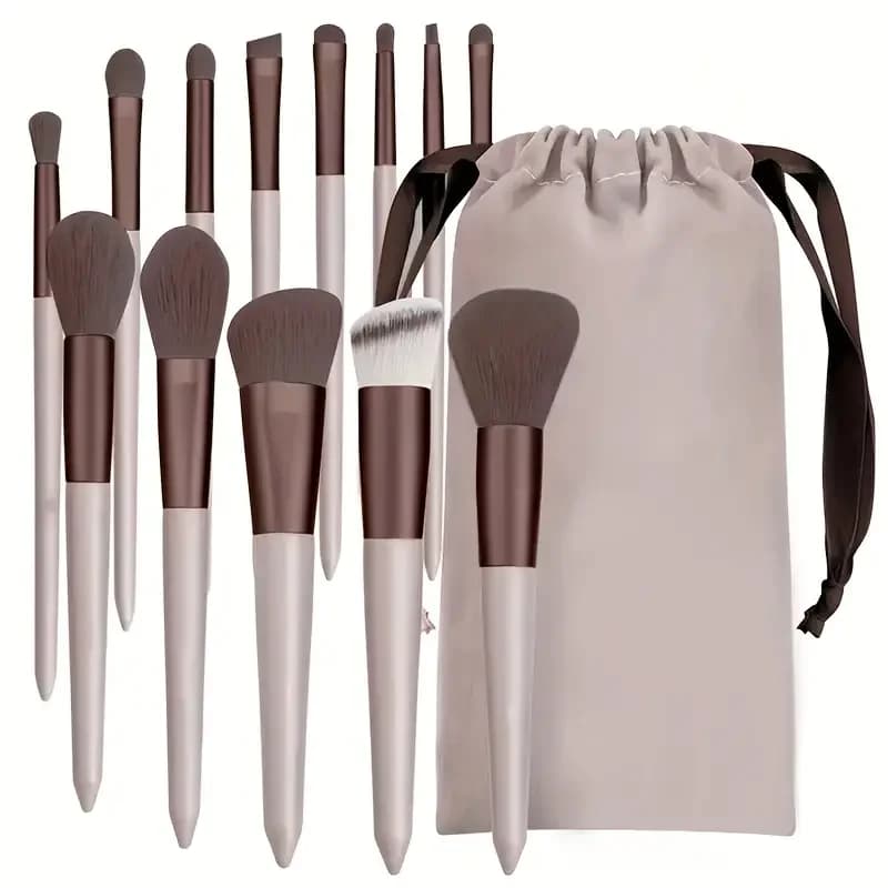 NEW Set of 13 Makeup Brushes: Umbrella, Lighting Brushes, Corrector, Blush and Cypria, Soft and Soft, Beauty Tools for Women