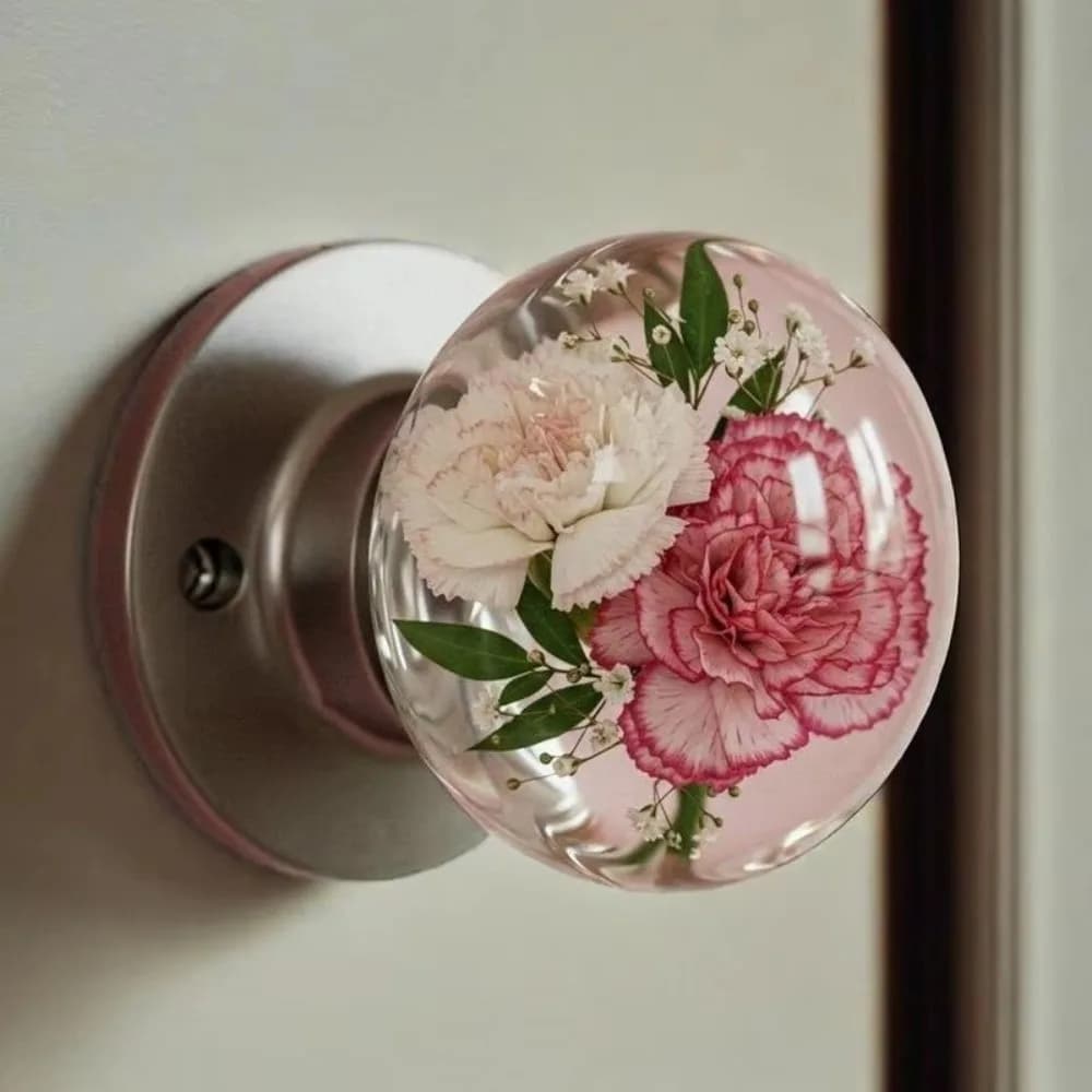 Nuovi modelli di fiori Maniglia per armadio Pratica maniglia per cassetto resistente Maniglia per porta Decorazione decorativa per la casa