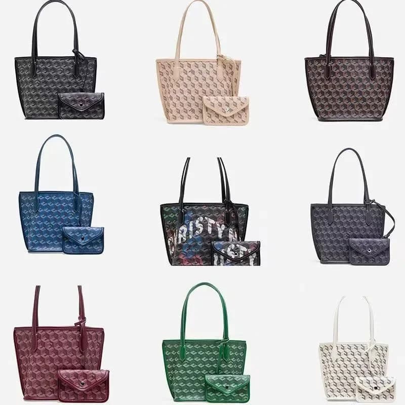 2pcs Set luxury designer the tote crossbody Women Handbag Shoulder Bags Composite Lady Clutch Tote shopping Female Coin Purse Wallet purses card holder