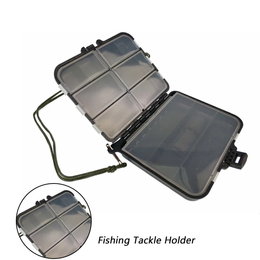 Scatola Porta Attrezzatura da Pesca Multi-Scomparto, Contenitore per Esche e Ami da Pesca in Plastica, Scatola per Esche con Apertura Bilaterale, Attrezzatura da Pesca
