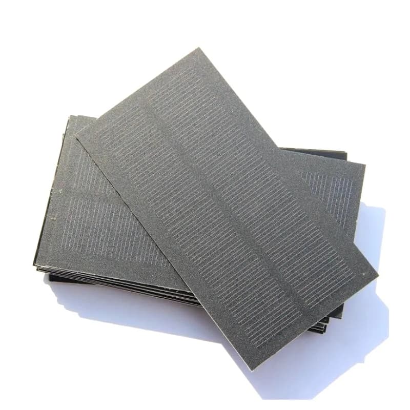 Mini pannelli solari laminati satinati ad alta efficienza in silicio monocristallino PET da 1 W per piccole celle solari 118 * 63MM per luci a LED