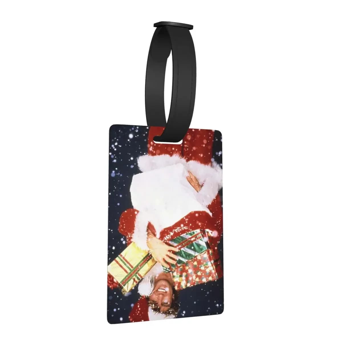 Ultimi etichette per bagagli natalizie Accessori per valigie Etichetta per imbarco per bagagli portatile da viaggio Porta etichette ID Nome Indirizzo