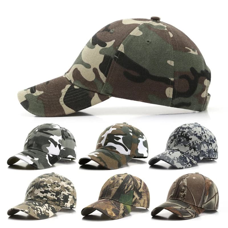 Women's Summer Cotton Camouflage Printed Baseball Hat Sun Hat Outdoor Unisex Sports Adjustable Snapback Visiere Anti-uv Hat