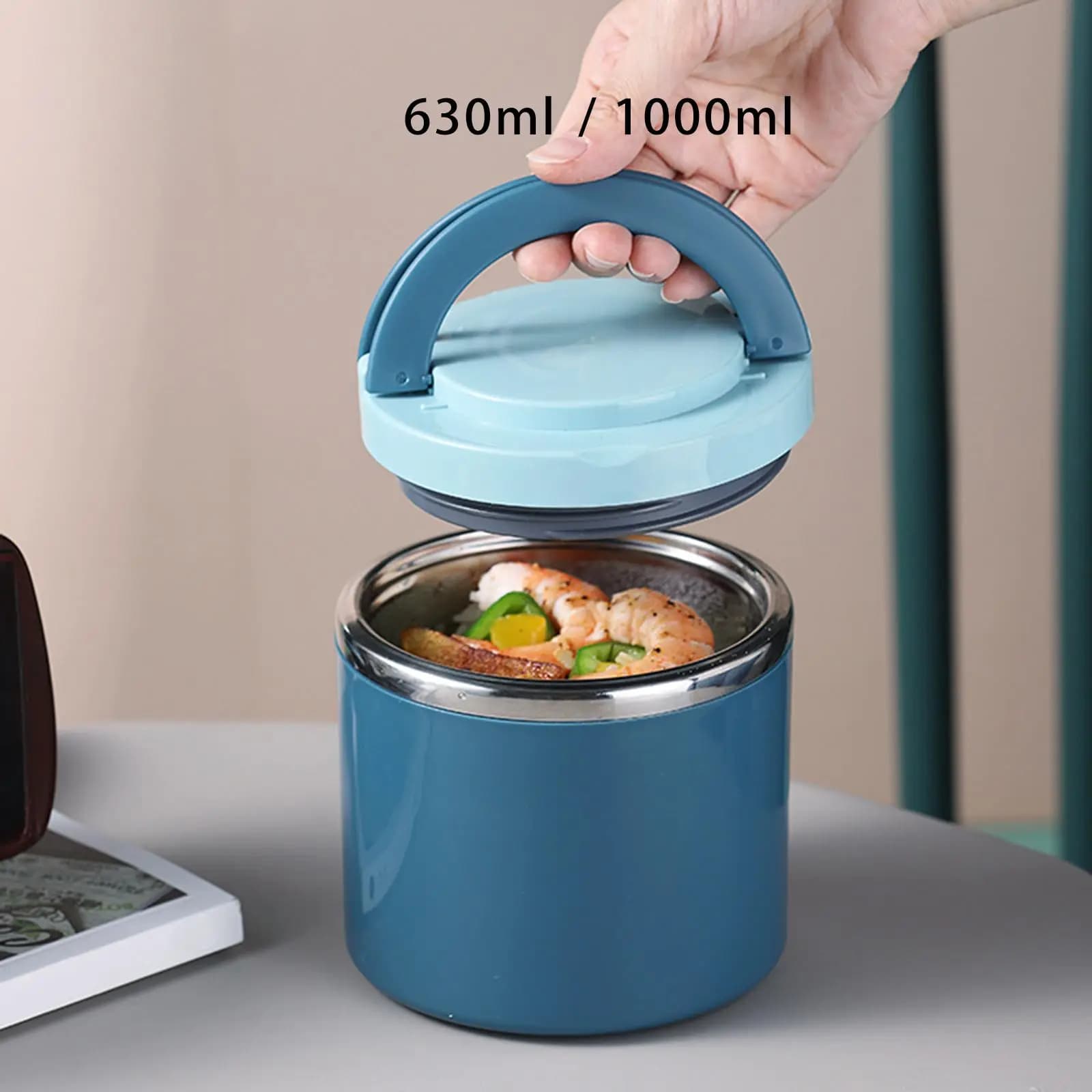 Contenitore per alimenti per scatola da pranzo per porridge con tazza termica da cucina per ufficio