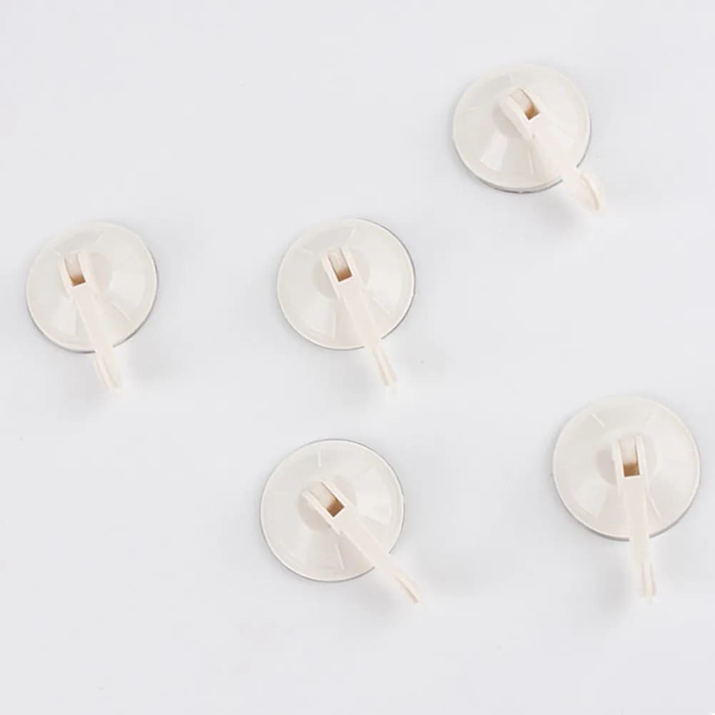 10 Pezzi Ganci a Ventosa Robusti in ABS, Appendiabiti Rimovibili da Parete per Casa, Viaggi, Lavoro, Superfici Lisce, Accessori per Abbigliamento