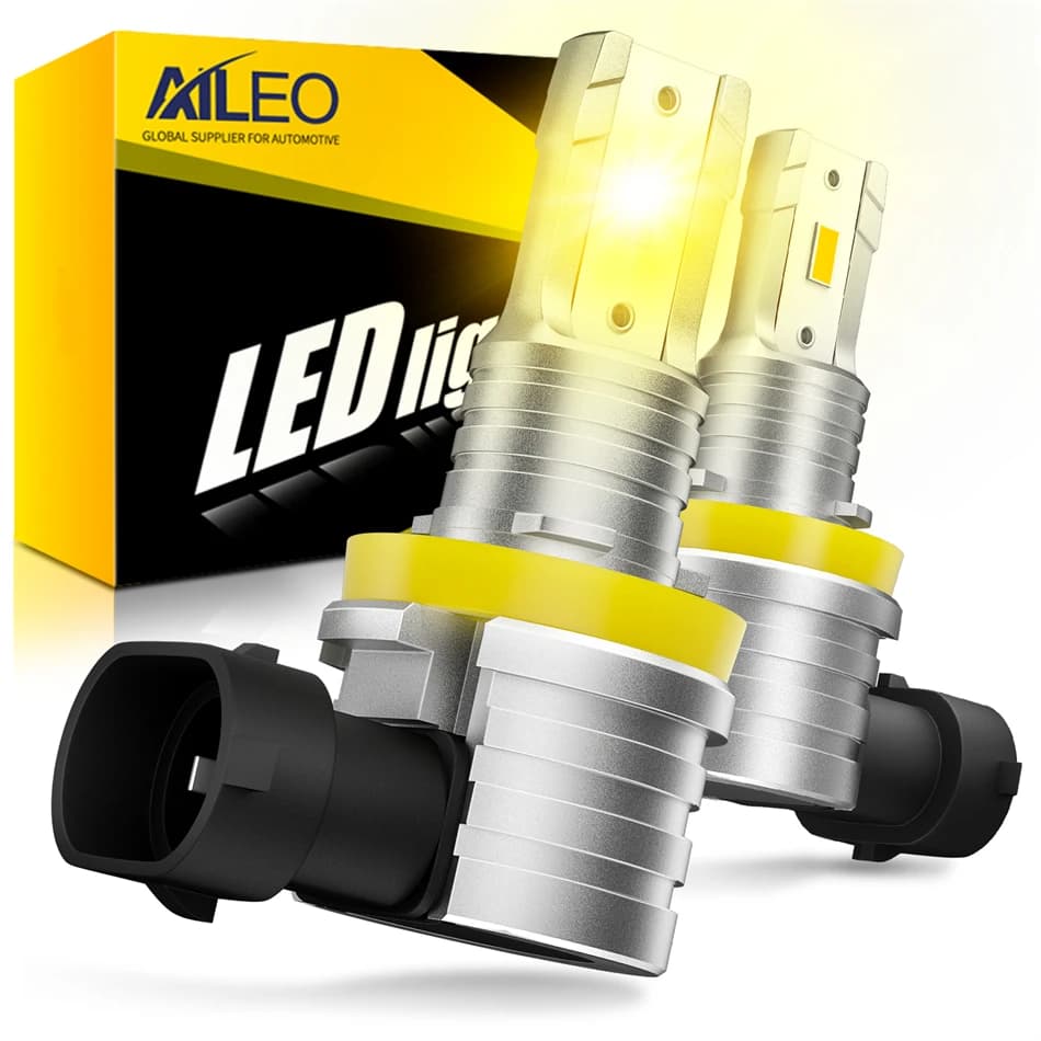 AILEO Led H11 Luci 15000LM Per Auto H7 H4 HA CONDOTTO LA Lampadina Del Faro H9 H8 9005 HB3 9006 HB4 3000K 6500K Super Luminoso Fanless Fendinebbia
