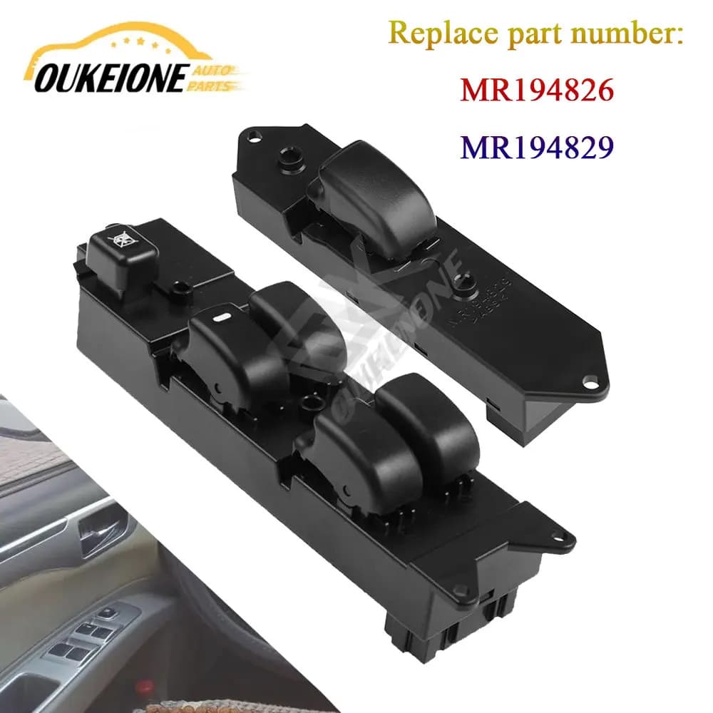 Pulsante regolatore alzacristallo interruttore alzacristallo per Mitsubishi Lancer Pajero Montero Sport MR194826 MR194829 accessori